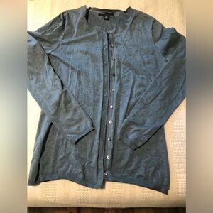 Dusty blue color cardigan. Size S banana republic.